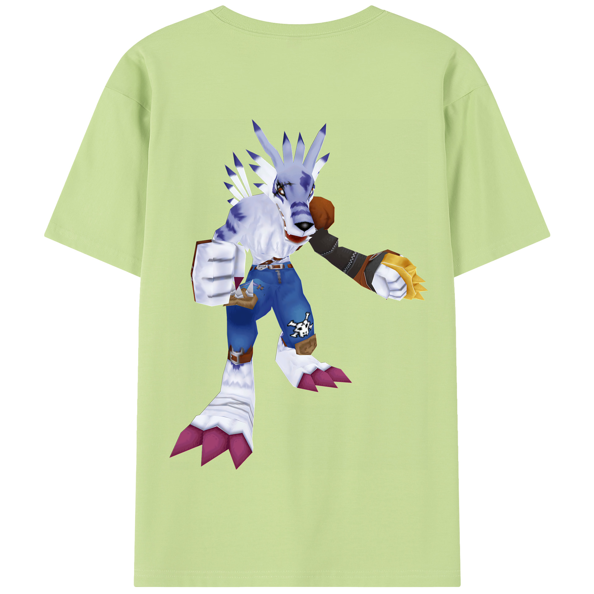 （画像用） Digimon デジタルモンスター/デジモン 綿100％半袖Tシャツ（背面プリント）